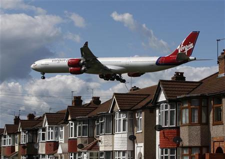 a virgin atlantic aircraft comes in to land at heathrow airport in london photo reuters