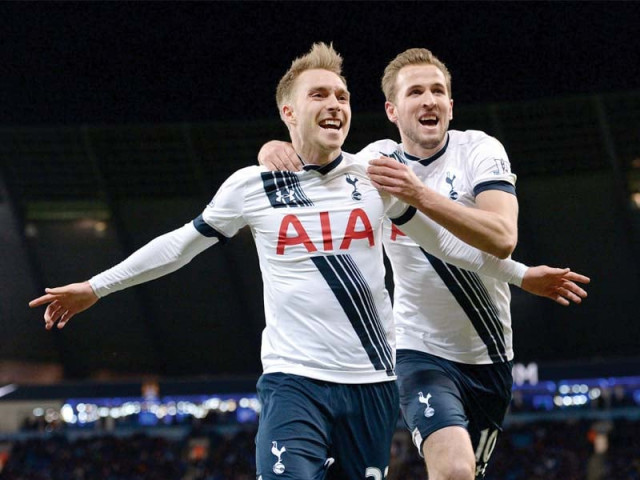 eriksen s winner against city lifted tottenham to second and brought them within two points of leaders leicester photo afp eriksen s winner against city lifted tottenham to second and brought them within two points of leaders leicester photo afp