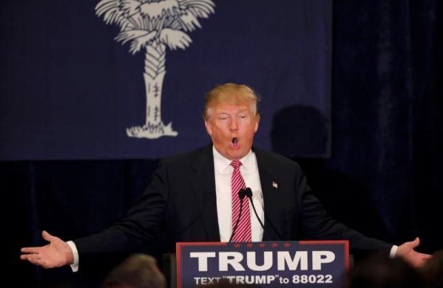 republican u s presidential candidate donald trump speaks at a campaign town hall meeting in mount pleasant south carolina february 15 2016 photo reuters