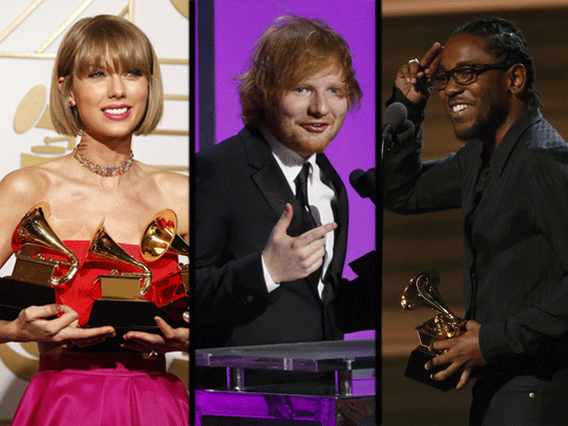 taylor swift swept three grammys while kendrick lamar got nominated in 11 categories photo photofile taylor swift swept three grammys while kendrick lamar got nominated in 11 categories photo photofile