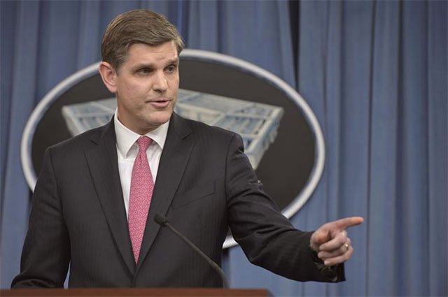 pentagon press secretary petro cook photo reuters