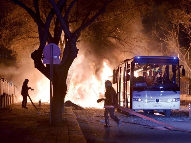 firefighters prepare to extinguish fire after an explosion in ankara photo reuters firefighters prepare to extinguish fire after an explosion in ankara photo reuters