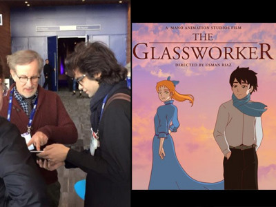 usman riaz s fanboy moment with steven spielberg usman riaz s fanboy moment with steven spielberg