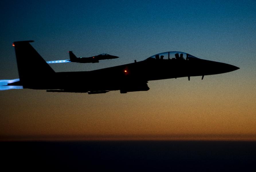 the us led coalition began air strikes in syria in september 2014 photo afp