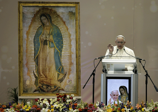 pope francis gives his speech at the school for college graduates of chihuahua in ciudad juarez mexico on february 17 2016 photo reuters