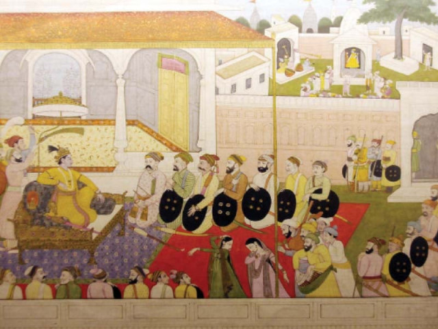 two of the 60 miniature paintings inaugurated at a show titled lyrical lines and colours stories from punjab hill states the exhibition opened on thursday photos abid nawaz express two of the 60 miniature paintings inaugurated at a show titled lyrical lines and colours stories from punjab hill states the exhibition opened on thursday photos abid nawaz express
