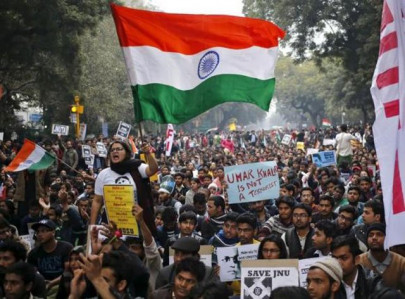 india orders universities to display large flags after protests