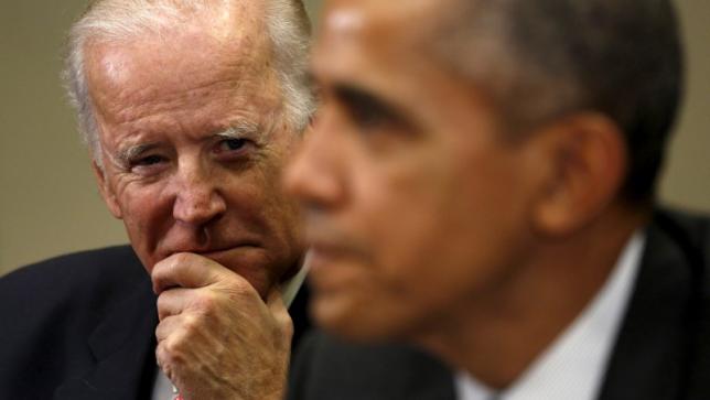 us vice president joe biden listens as president barack obama holds a meeting with members of his national security team and cybersecurity advisors on new actions to enhance the nation s cybersecurity including measures that are outlined in the president s fy2017 budget photo reuters