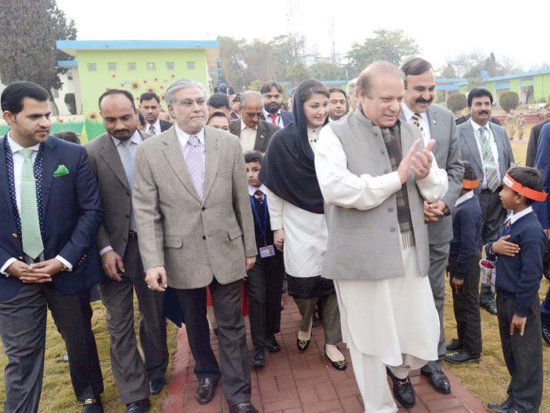 pm nawaz inaugurates the montessori section at the islamabad model school photo pr