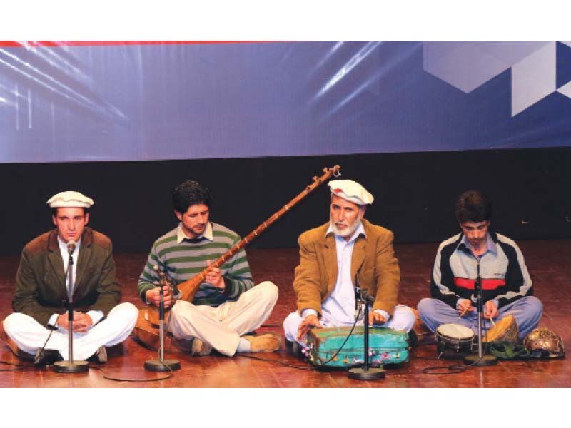 musicians from gilgit baltistan performance at the 4th pakistan international mother languages day amp gilgit baltistan and chitral cultural festival 2016 at pnca photos muhammad javaid exxpress