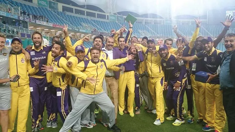 quetta gladiators were over the moon after winning their play off game against peshawar zalmi photo courtesy pcb quetta gladiators were over the moon after winning their play off game against peshawar zalmi photo courtesy pcb