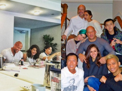priyanka deepika dine with their hollywood squads priyanka deepika dine with their hollywood squads