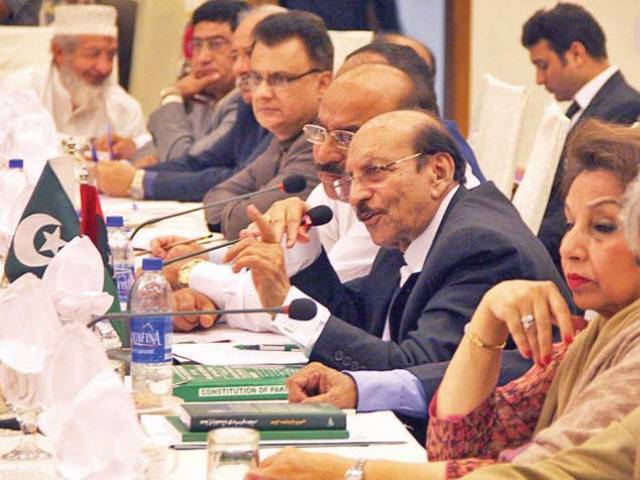 sindh cm qaim ali shah speaks at the all parties conference in karachi photo online