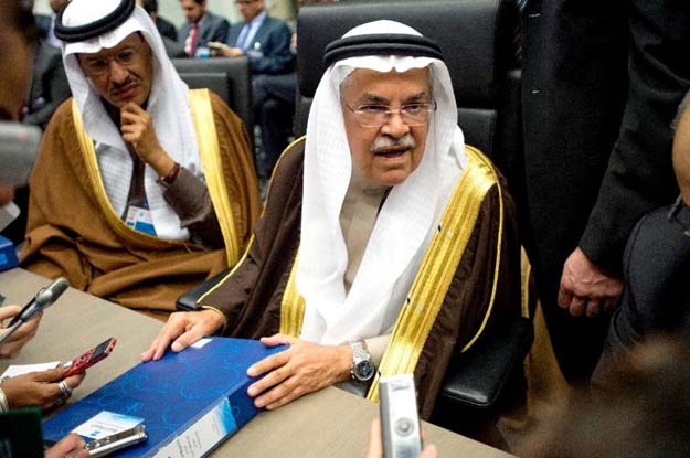 saudi arabia 039 s minister of oil and mineral resources ali al naimi c hopes other countries join saudi 039 s pledge to freeze oil production at january levels photo afp