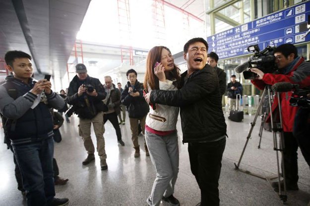 loved ones of those on board flight mh370 gathered at beijing airport looking for answers photo reuters
