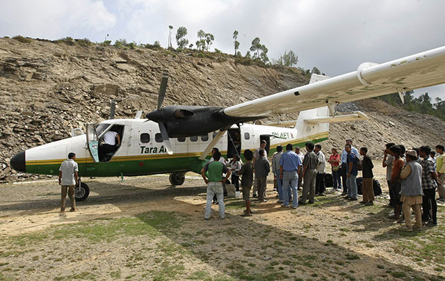 file photo taken on june 1 2010 shows a tara air dhc 6 twin otter aircraft similar to one that went missing early on february 24 2016 with 21 people on board at the lamidanda airstrip some 120 kms east of kathmandu a tara air twin otter plane went missing in a mountainous area of nepal early on february 24 with 21 people on board the airline said photo afp file photo taken on june 1 2010 shows a tara air dhc 6 twin otter aircraft similar to one that went missing early on february 24 2016 with 21 people on board at the lamidanda airstrip some 120 kms east of kathmandu a tara air twin otter plane went missing in a mountainous area of nepal early on february 24 with 21 people on board the airline said photo afp