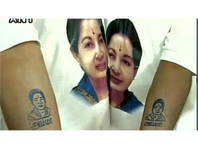 fans of indian politician get tattoos for her birthday