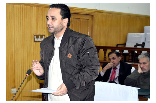 g b cm addressing on the floor of gbla on wednesday photo inp