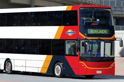 hop on board new double decker bus take a tour around old city