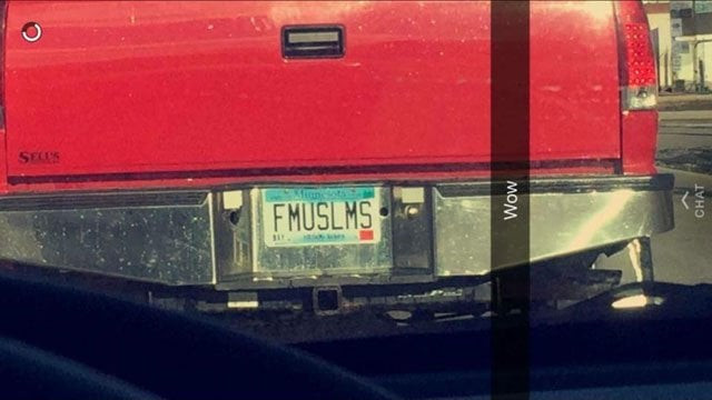 an uproar over the license plate erupted over the weekend photo fox9 an uproar over the license plate erupted over the weekend photo fox9