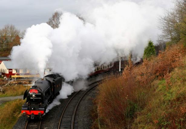 the flying scotsman steam engine leaves east lancashire railway in bury britain january 8 2016 photo reuters