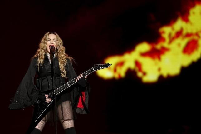 madonna performs during her concert at the accorhotels arena in paris photo reuters