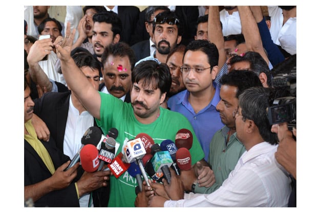 fixit campaigner alamgir khan had been arrested for planning to dump trash outside cm house in protest photo express