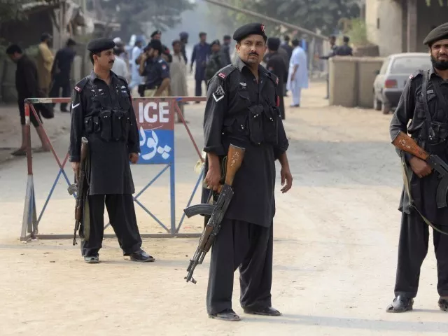 a file photo of peshawar police photo reuters a file photo of peshawar police photo reuters
