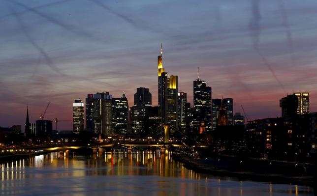 the famous skyline with its banking district is pictured in frankfurt early evening april 13 2015 photo reuters