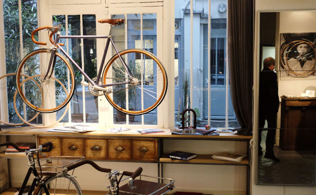 French family firm recycles hand-made bike shop as luxury niche