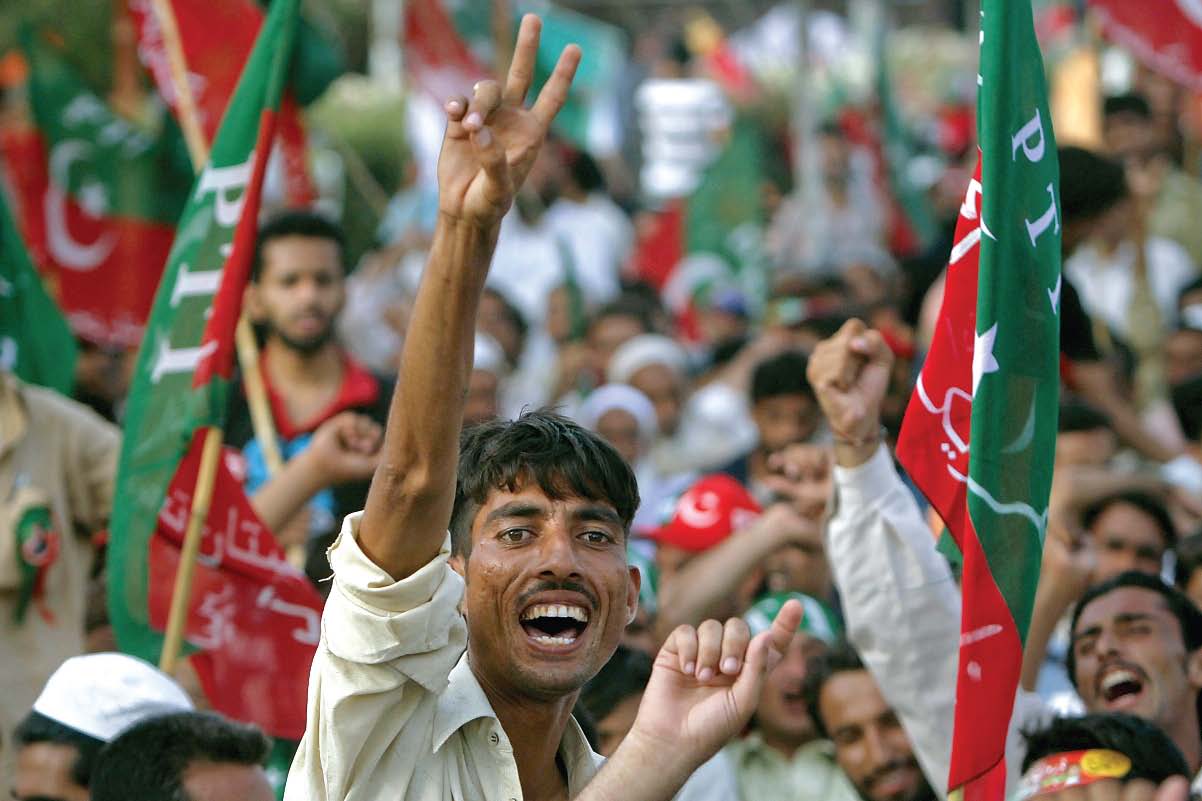 the only party that seems to be in a position to improve its democratic credentials in the immediate future is the pti photo reuters