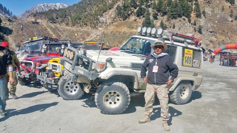 left man dance at the event right jeeps used during the rally photos express