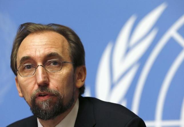 jordan 039 s prince zeid al hussein high commissioner for human rights attends news conference at un in geneva photo reuters