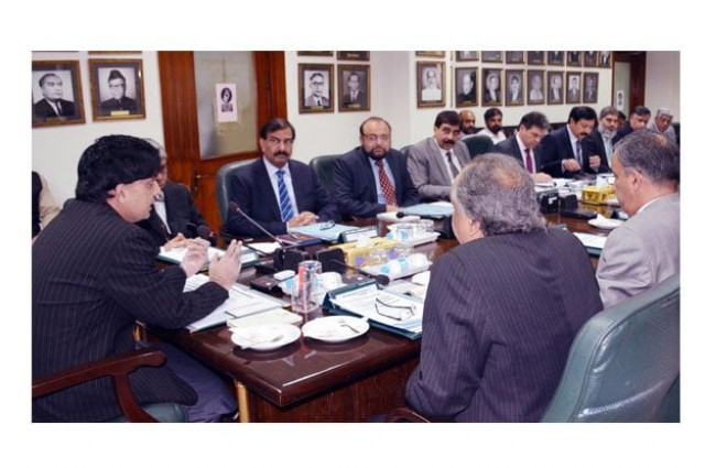 interior minister chaudhry nisar chairing a high level meeting at interior ministry photo inp interior minister chaudhry nisar chairing a high level meeting at interior ministry photo inp