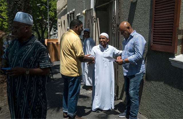 muslim men after friday prayer at the auwal mosque south africa s first which was established in the bo kaap in the late 18th century photo joao silva the new york times