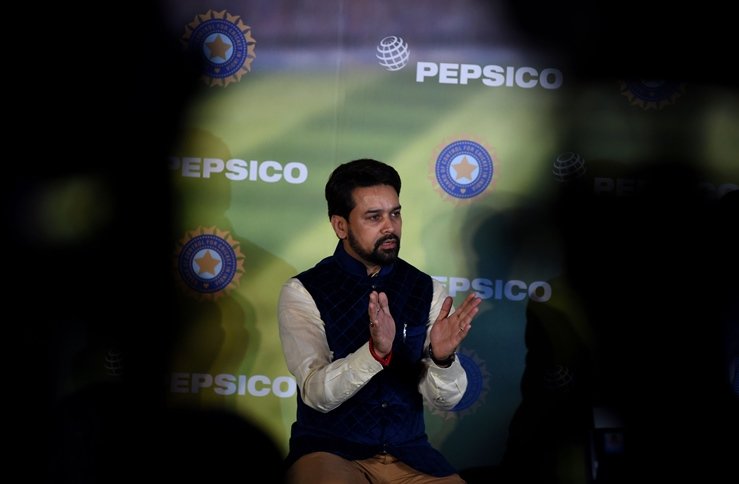 anurag thakur secretary of the board of control for cricket in india bcci speaks during a press conference in new delhi on march 3 2016 photo afp