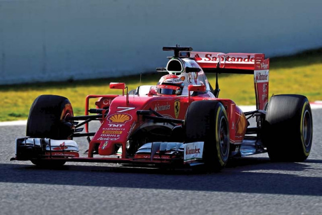ferrari s finnish driver kimi raikkonen clocked the fastest time in formula one testing so far this season with a lap time of 1min 22 765sec photo courtesy afp ferrari s finnish driver kimi raikkonen clocked the fastest time in formula one testing so far this season with a lap time of 1min 22 765sec photo courtesy afp