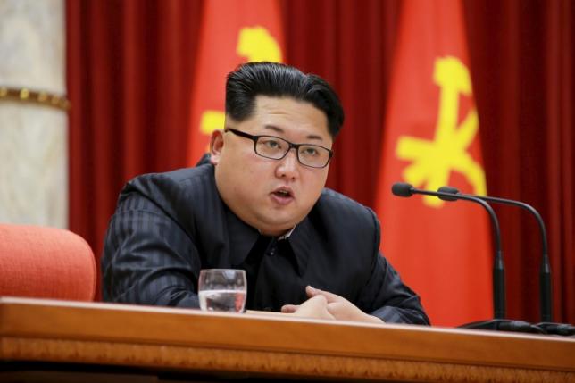 north korean leader kim jong un speaks during a ceremony to award party and state commendations to nuclear scientists technicians soldier builders workers and officials for their contribution to what north korea said was a successful hydrogen bomb test at the meeting photo reuters