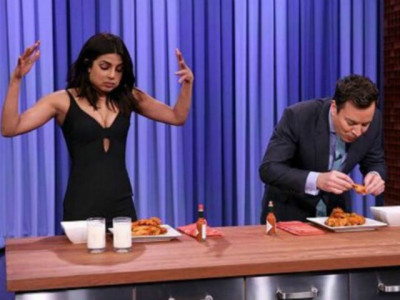priyanka chopra destroys jimmy fallon in chicken wing eat off priyanka chopra destroys jimmy fallon in chicken wing eat off