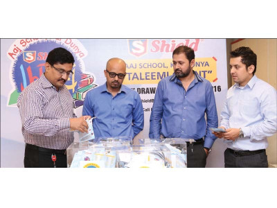 corporate corner shield organises lucky draw