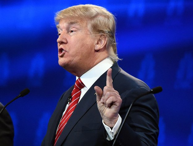 donald trump participates in wednesday s gop debate in boulder colo photo afp