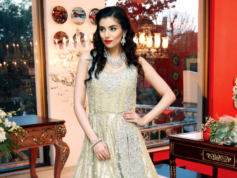 waqar is known for her elaborately embellished bridals photo publicity