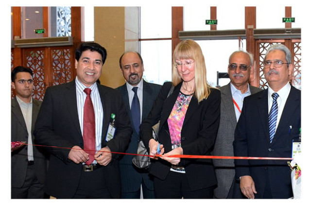 german ambassador ina lepel inaugurating the 5th international exhibition and conference on renewable energy and energy efficiency photo app