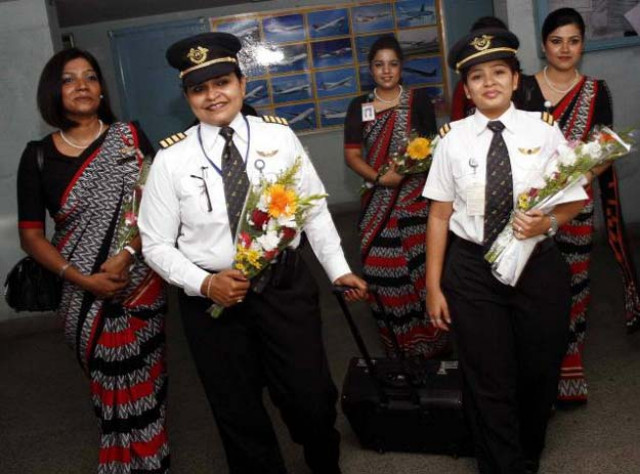 air india 039 s all women crew at chennai airport file photo a muralidharan via the hindu air india 039 s all women crew at chennai airport file photo a muralidharan via the hindu