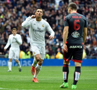 four goal ronaldo silences madrid critics in celta rout four goal ronaldo silences madrid critics in celta rout