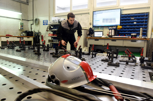 a worker oversees production at mate rimac 039 s factory in sveta nedelja on the outskirts of zagreb on february 17 2016 he 039 s the name behind the world 039 s first electric supercar winning international plaudits for his ingenuity but for croatia 039 s 28 year old mate rimac it all started as a hobby in his garage photo afp