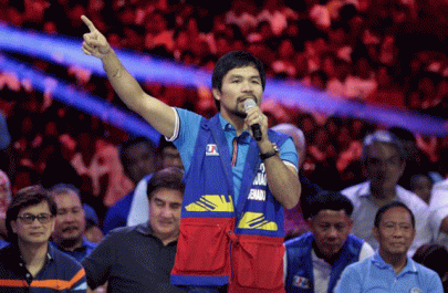 philippine boxer and poll candidate pacquiao says tv bout cover not a low blow philippine boxer and poll candidate pacquiao says tv bout cover not a low blow