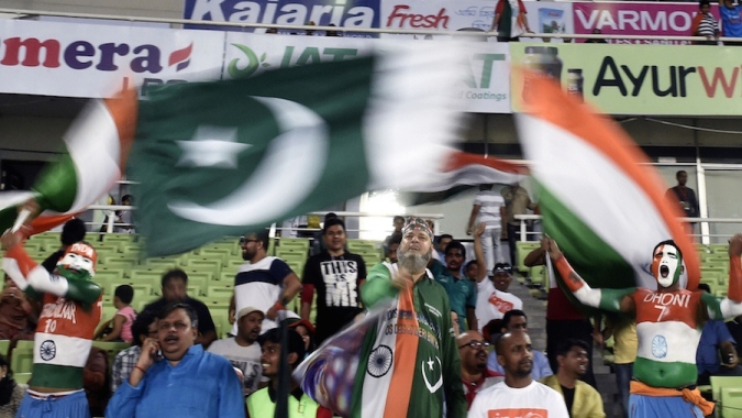 indian and pakistani fans at the shere bangla stadium in mirpur on february 27 2016 photo afp
