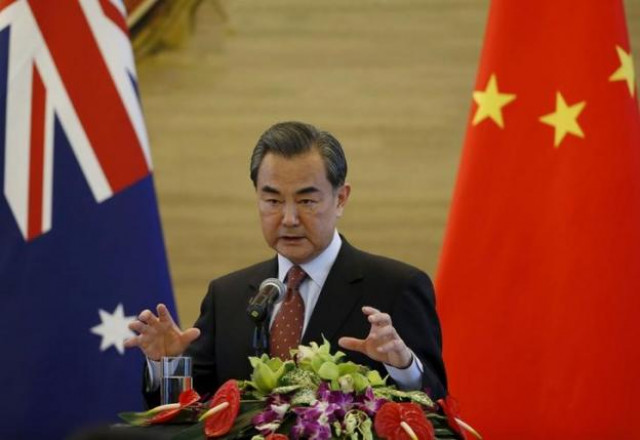 chinese foreign minister wang yi speaks at a joint news conference with australian foreign minister julie bishop at the ministry of foreign affairs in beijing china february 17 2016 photo reuters chinese foreign minister wang yi speaks at a joint news conference with australian foreign minister julie bishop at the ministry of foreign affairs in beijing china february 17 2016 photo reuters