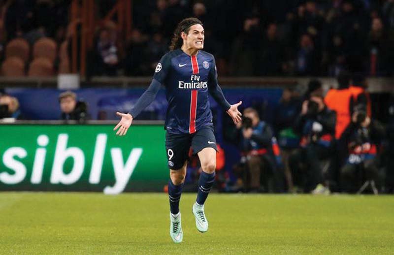 psg bring a slender one goal lead to stamford bridge thanks to edinson cavani s late winner in the first leg photo reuters